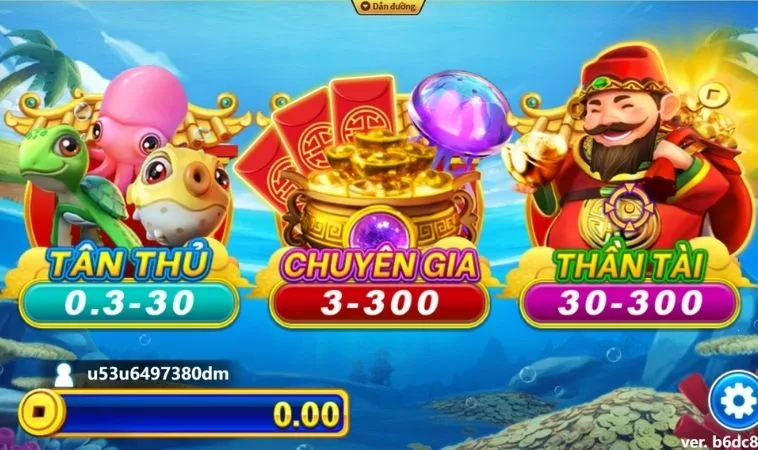 Mẹo Chơi Bắn Cá Thần Tài KUBET Hạ Gục Boss Nhận Thưởng Khủng 2 Các phòng chơi trong game Bắn Cá Thần Tài KUBET