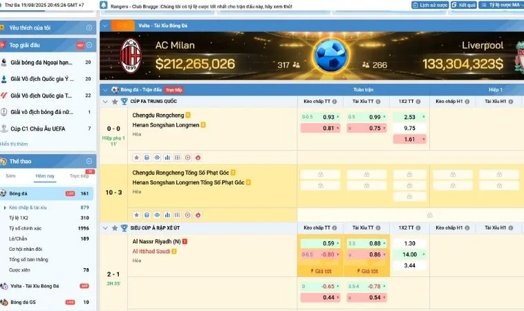 Cá Cược Bóng Đá KUBET Giúp Bạn Thắng Lớn Mỗi Ngày 2 Giao diện cá cược bóng đá KUBET
