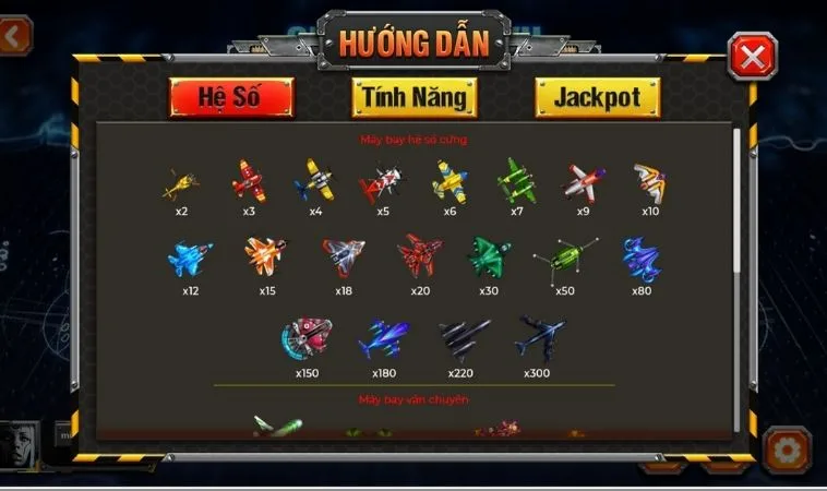 Mật Thám Bắn Cá Đại Chiến B52 Tại KUBET Và Cách Hốt Bạc 2 Các thể loại máy bay trong game Bắn Cá Đại Chiến B52 Tại KUBET