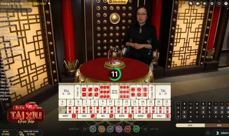 Giao diện chơi live casino online KUBET thiết kế đẹp, sống động